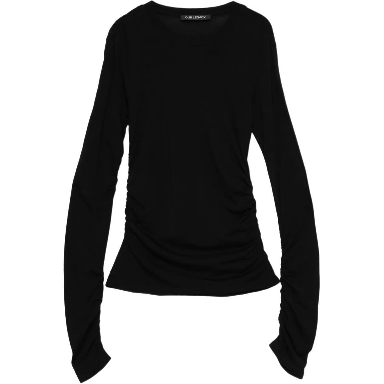 Женская футболка OUR OUR LEGACY FW25 (черная)