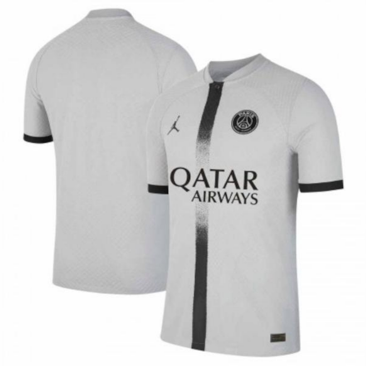 Jordan Dri FIT ADV Paris Saint Germain Authentic Away Soccer Jersey Men’s Gray