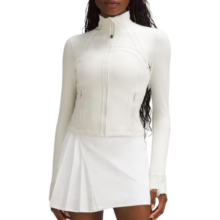 Lululemon Define Jackets & Coats Women’s Bone White Ribbed Band With Flash