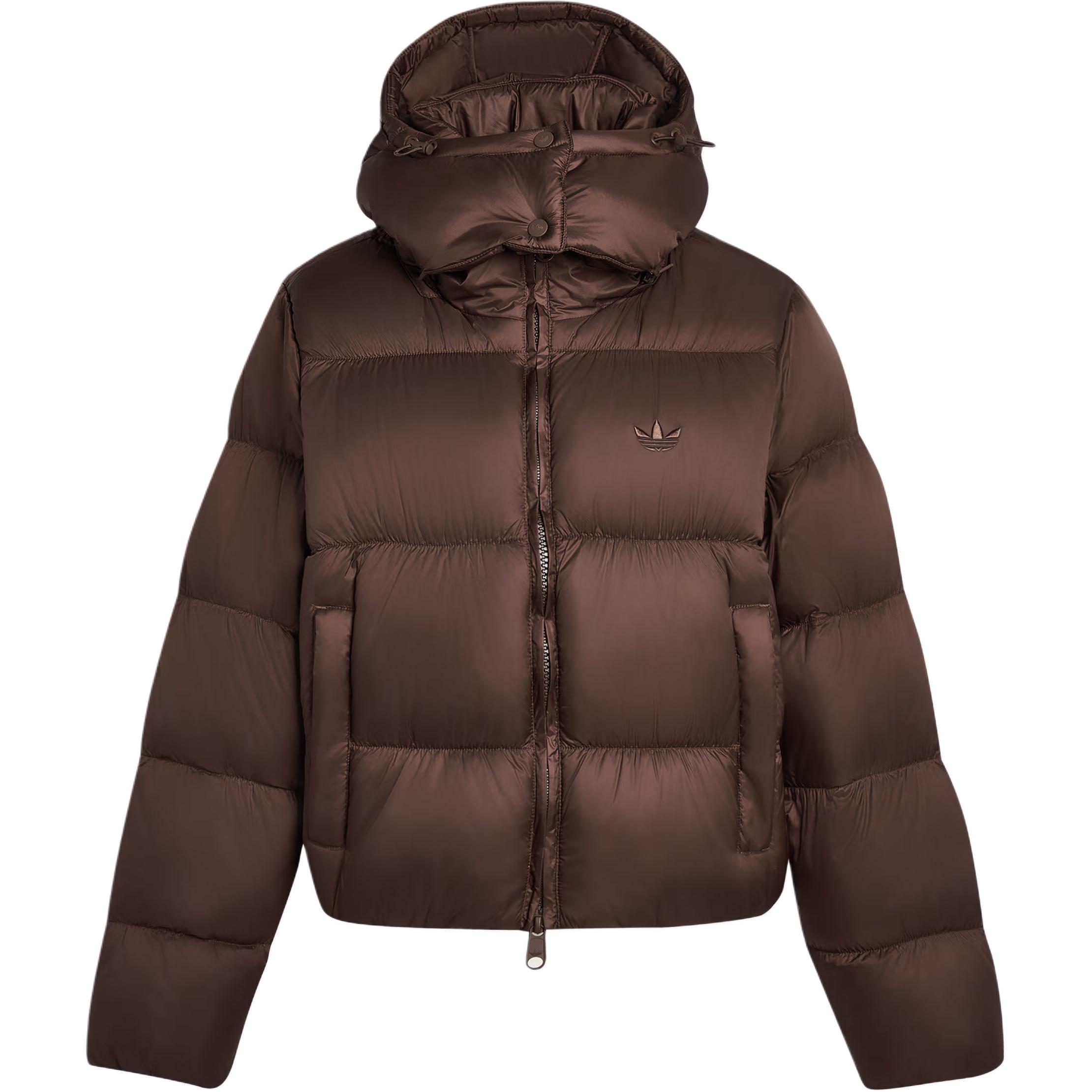 Женский пуховик adidas originals ESSENTIALS (черный)