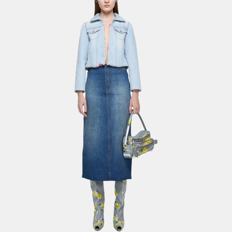 Женская куртка Acne Studios (голубая) — фото 3