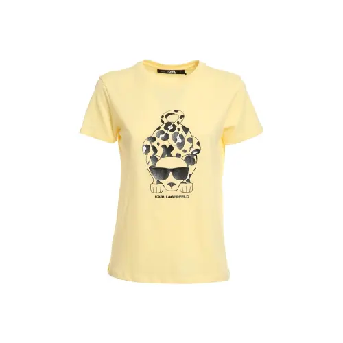 Karl Lagerfeld Karlimal Printed Crewneck T Shirt