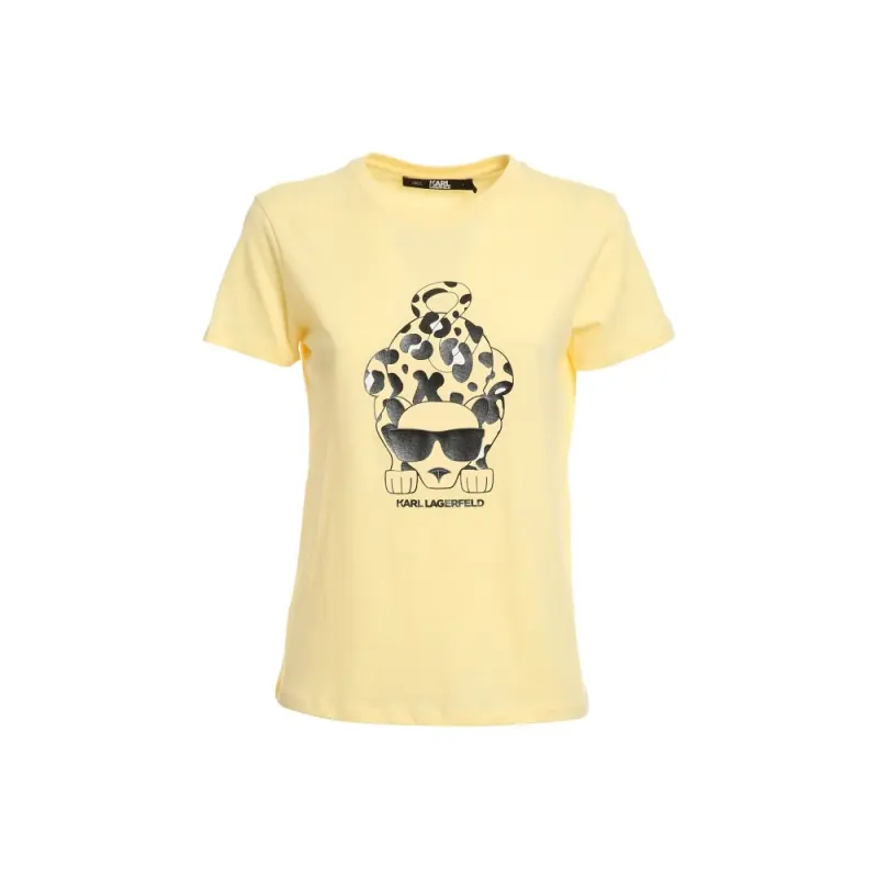 Karl Lagerfeld Karlimal Printed Crewneck T Shirt