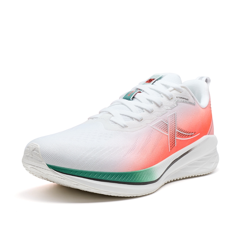 XTEP 5.0LITE Slip Resistant Abrasion Resistant Low top Running Shoes Men’s White Pink