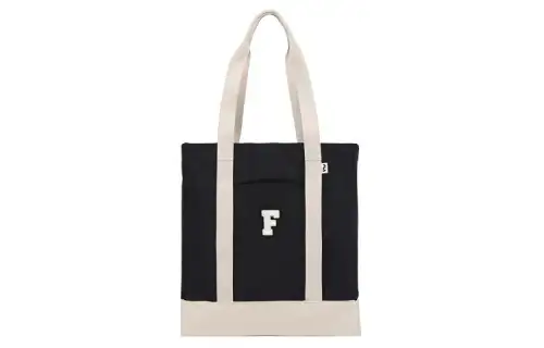 FILA Cotton Handbag, Shoulder Bag Unisex Navy Blue