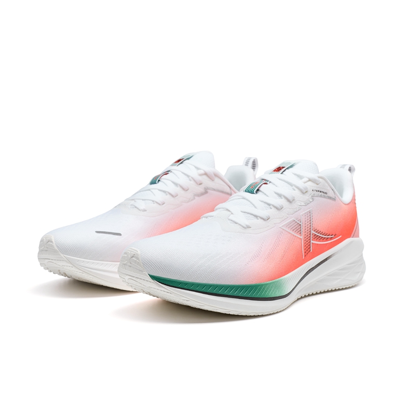 XTEP 5.0LITE Slip Resistant Abrasion Resistant Low top Running Shoes Men’s White Pink