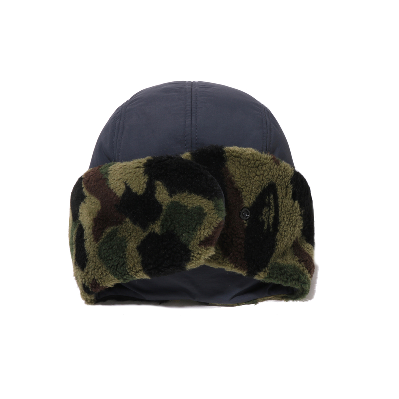 Мужская шапка A BATHING APE (черно-синяя) — фото 3