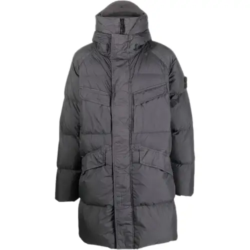STONE ISLAND Compass-motif Down Jacket