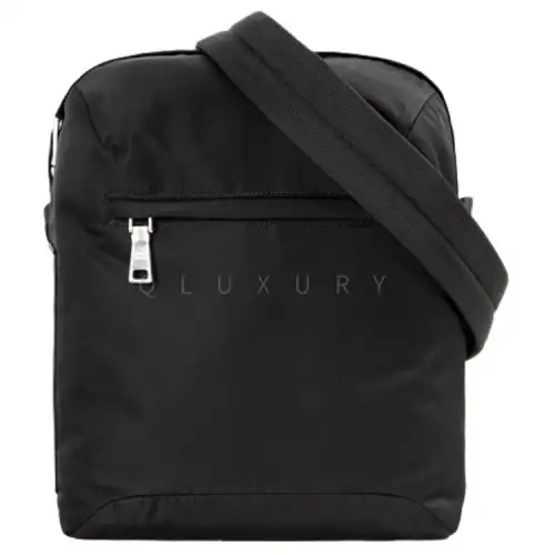 PRADA Luggage Collection Large Capacity Nylon Backpack Men's Black