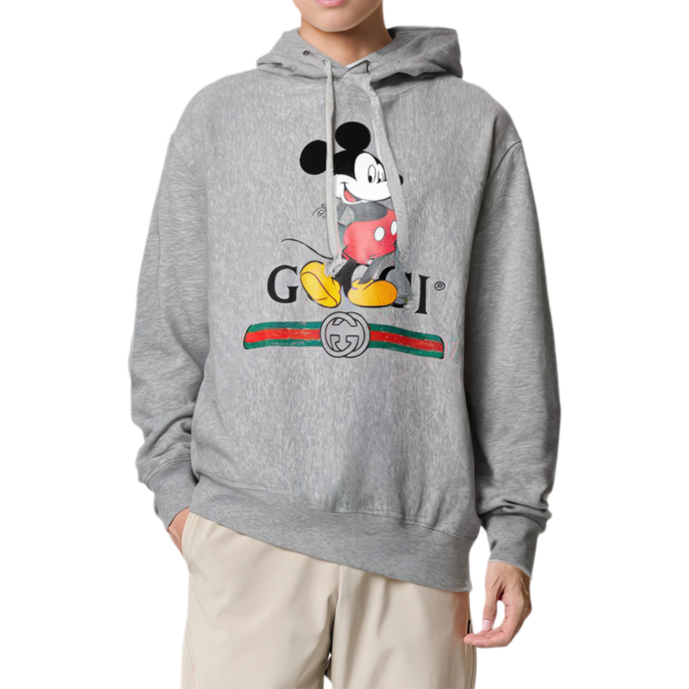 Мужское худи Gucci x Disney (серое) — фото 3