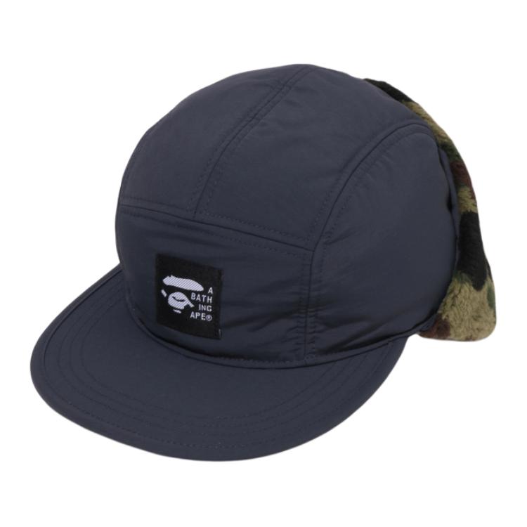 Мужская шапка A BATHING APE (черно-синяя)