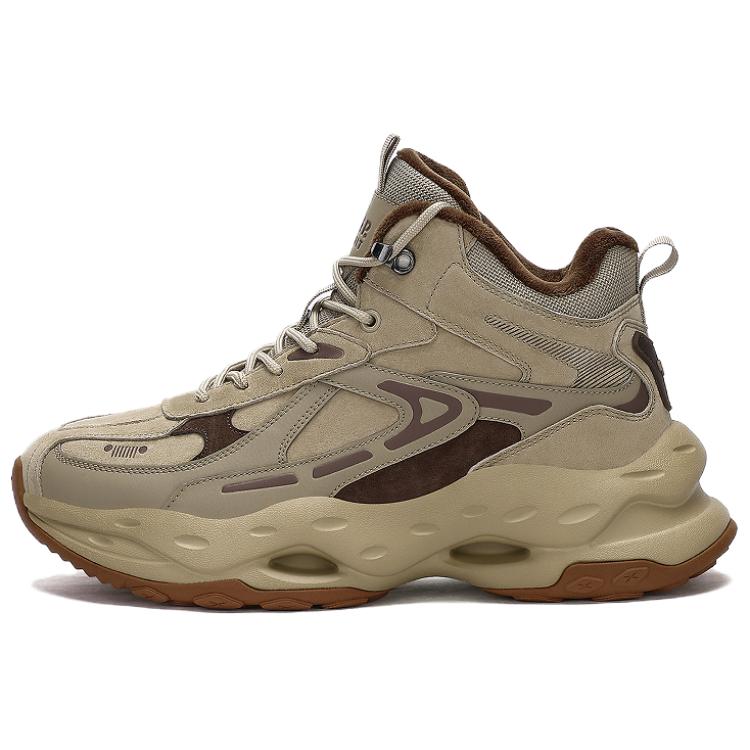 JEEP SPIRIT Abrasion Resistant Waterproof Coverage Height Increasing High top Outdoor Shoes Men’s Natural Deer
