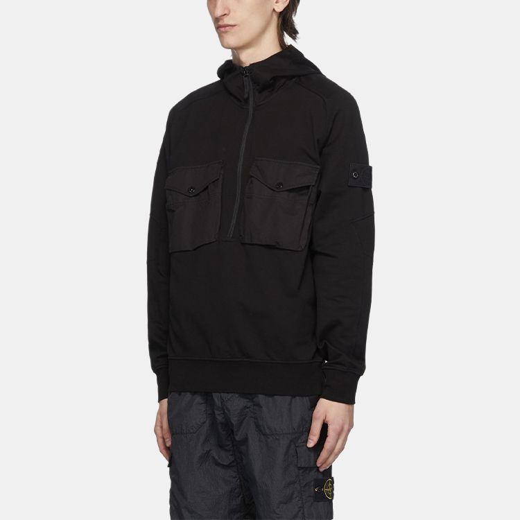 Мужская худи STONE ISLAND Ghost Pieces (черный) — фото 6