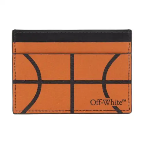 OFF WHITE Basketball Simple Card Case Orange