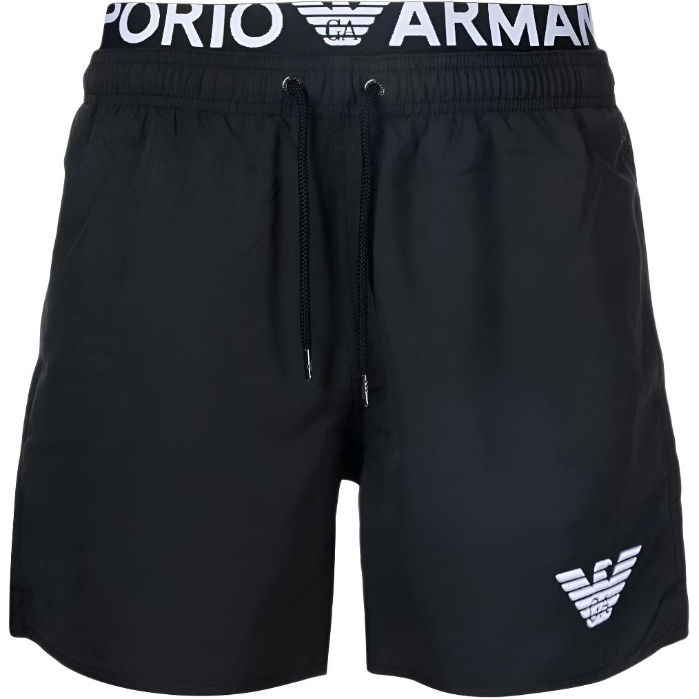 EMPORIO ARMANI SS22 Beach Shorts Men’s Black