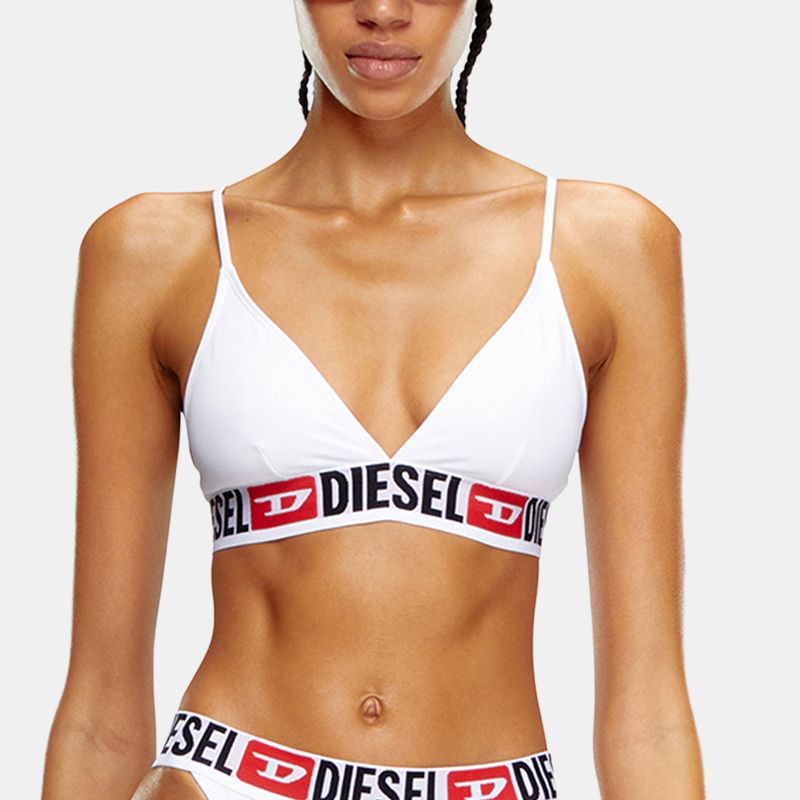 Diesel logo-print bra