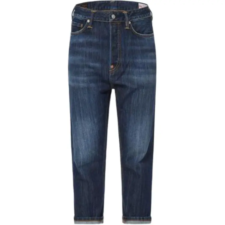 EVISU Jeans Men's Denim Blue Moderate Tapered Pants