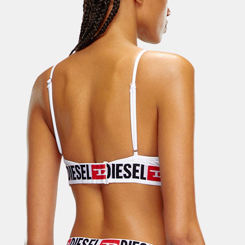 Diesel logo-print bra