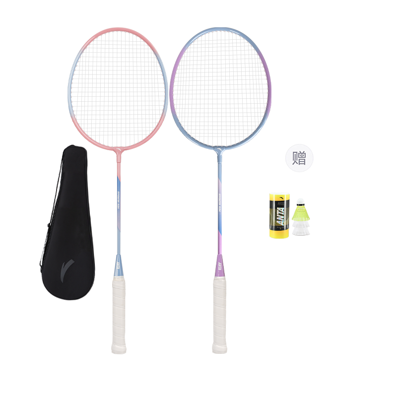 Anta Aluminum Alloy Badminton Rackets Offensive Type Heavy Head, Stiff Shaft Entry level 675mm Unisex Double Rackets