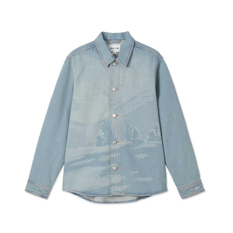 Мужская рубашка Lacoste Denim (синяя)