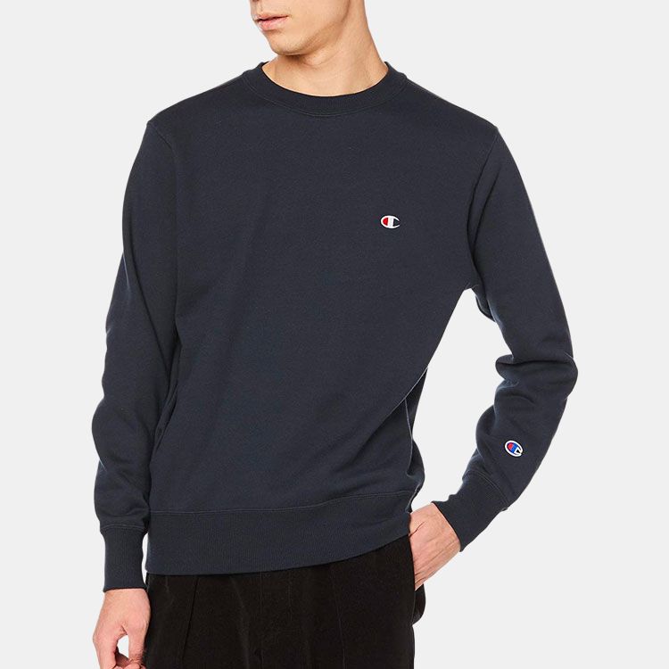 Худи Champion Double C-Logo Navy (темно-синее) — фото 2