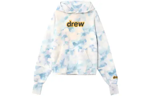 Drew House Letter Logo Series Printed Secret Structure Hoodie With Fleece Lining Sweatshirt Unisex White