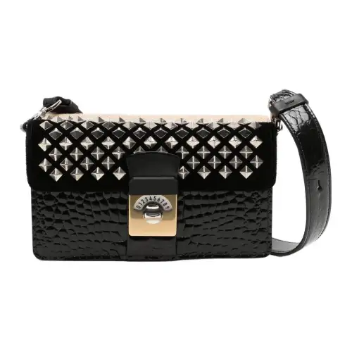 Maison Margiela Leather Crossbody Bags Small Women's Black & Khaki