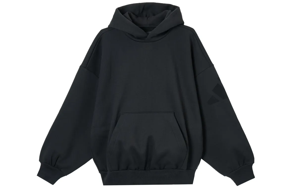 Adidas Sweatshirts Men's Black Hooded Moderate