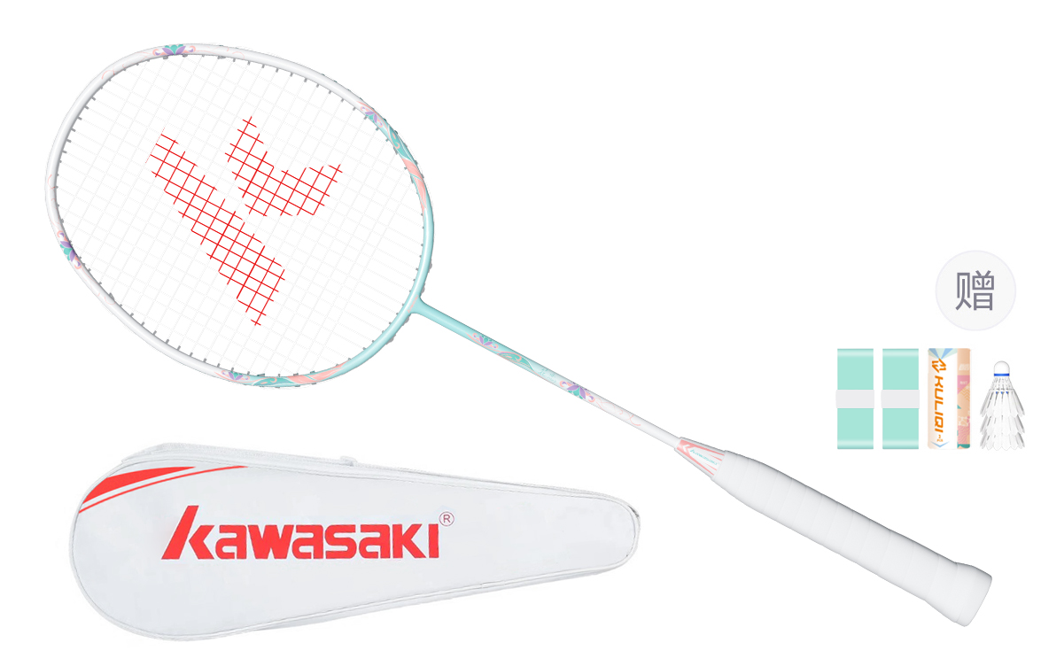 Ракетка для бадминтона Kawasaki Kawasaki 675mm 3u/g5 (бирюзовая)