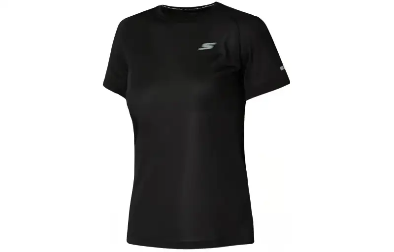 Skechers T Shirt Women's Carbon Black