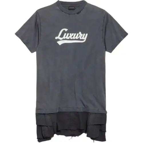 Balenciaga Luxury Script Hybrid T Shirt Dress