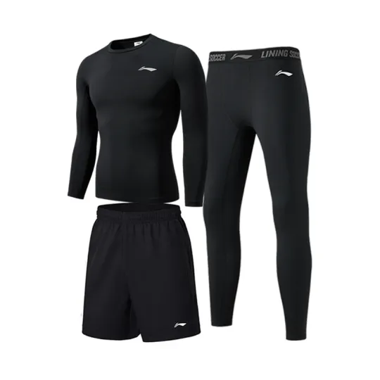 Li Ning Fitness Sets Unisex Crew Neck Moderate