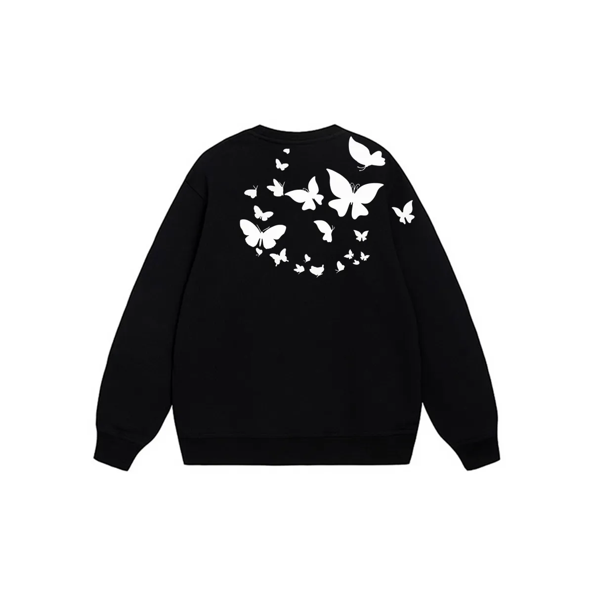 Nike Sweatshirts Men's Black Crew Neck Moderate Regular