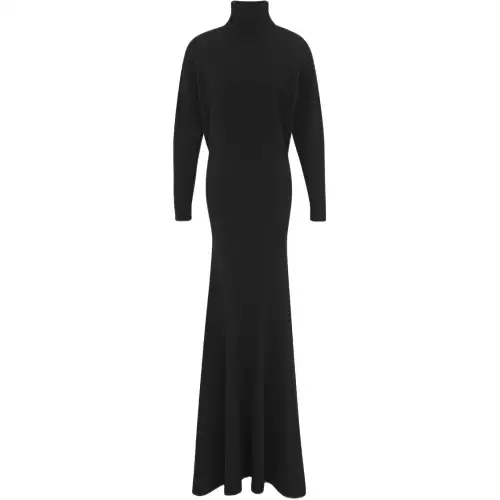 SAINT LAURENT Cashmere Roll neck Maxi dress