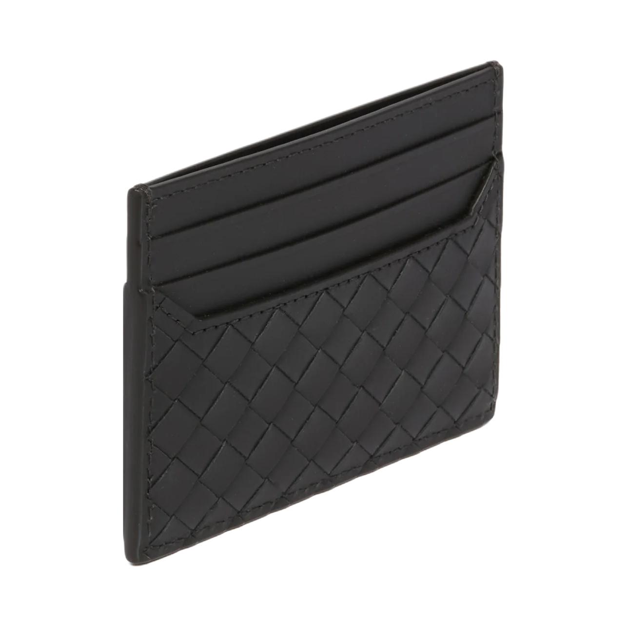 Мужской картхолдер Bottega Veneta Intrecciato (зеленый) — фото 3
