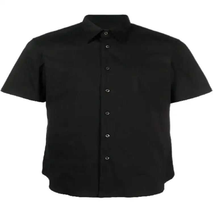 PRADA Shirts Men's Black Lapel Moderate Other