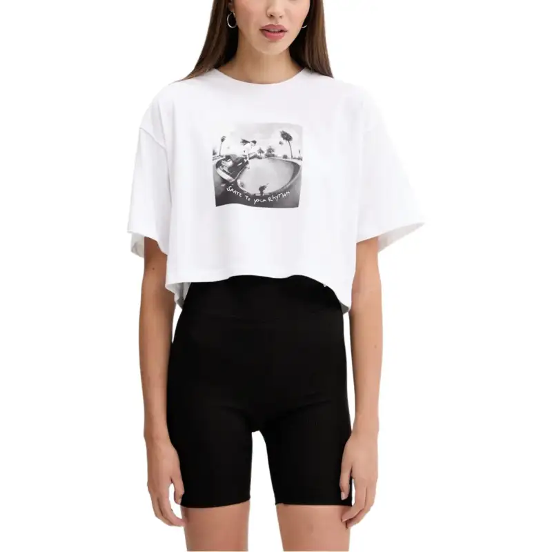 Vans T Shirts Women's White Crew Neck