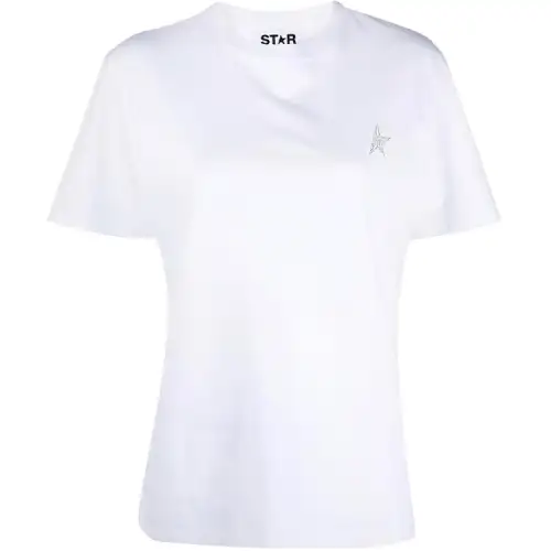 【Previous Season】glitter-logo cotton T-shirt