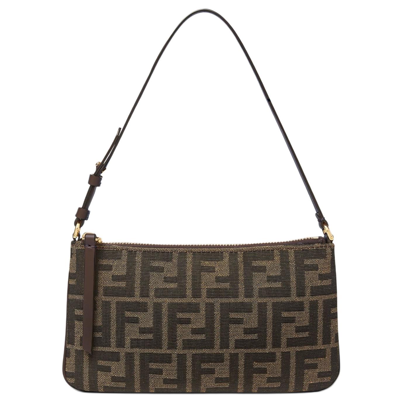 Женская сумка Fendi Baguette (коричневая)