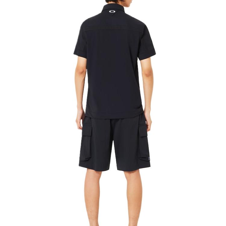 Мужские шорты Oakley Wide Cargo Shorts (черные) — фото 5