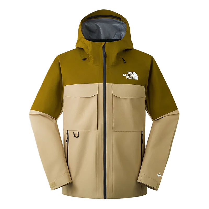 THE NORTH FACE 24 Fall Hiking Waterproof, Windproof, And Breathable Windbreaker Jacket Men's Stone Tan