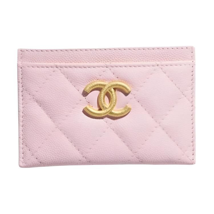 Женский картхолдер Chanel CHANEL 25P C LOGO (светло-розовый)