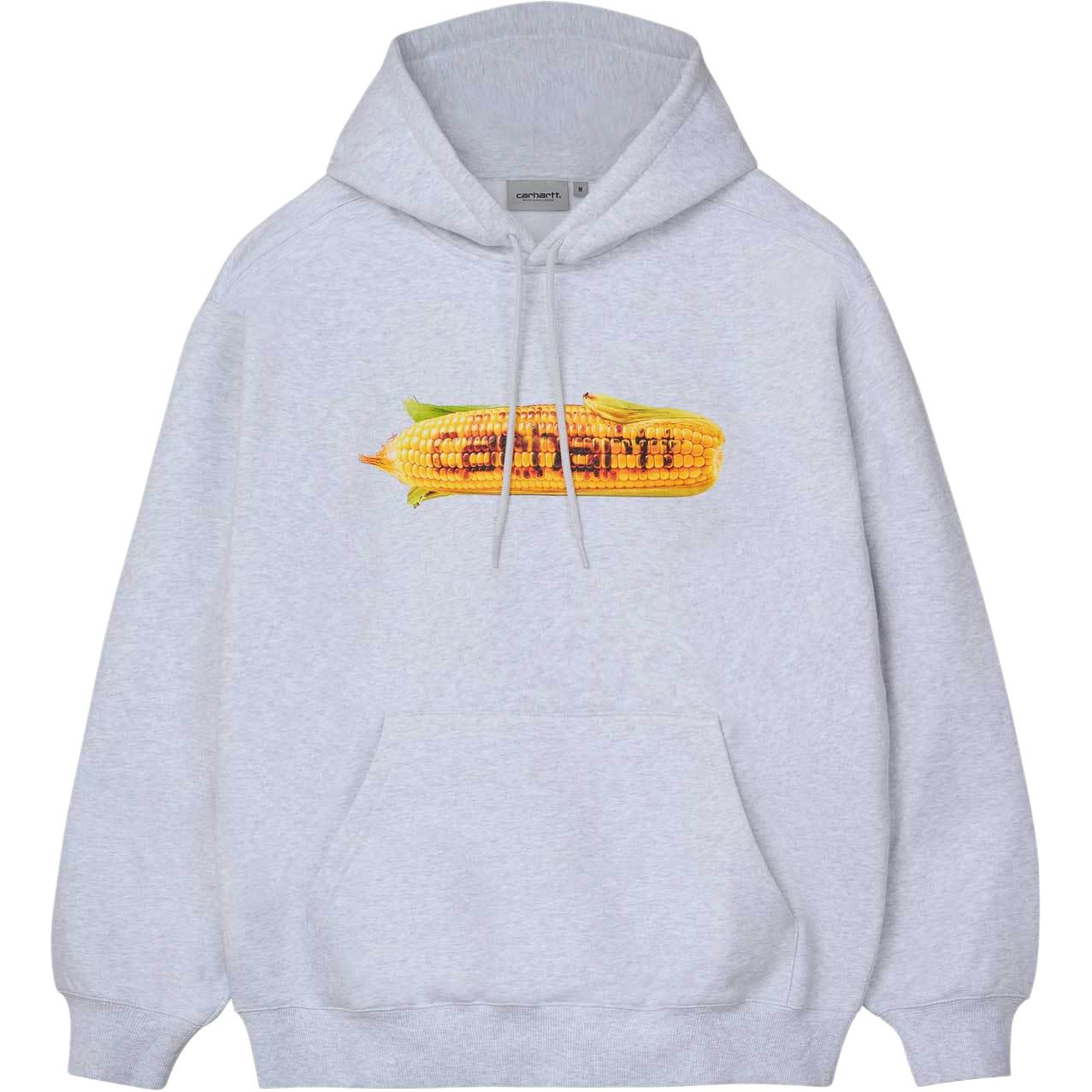 Худи Carhartt Carhartt WIP FW25 HOODED HOT COB SWEAT - Ash Heather (серое)