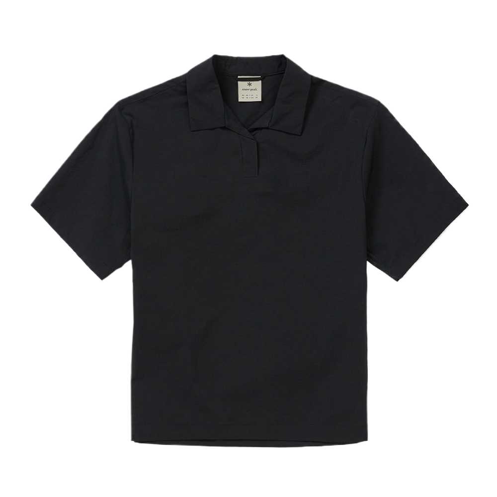 Snow peak ROOT series outdoor commuting casual cool simple and comfortable solid color short-sleeved Polo shirt for women
