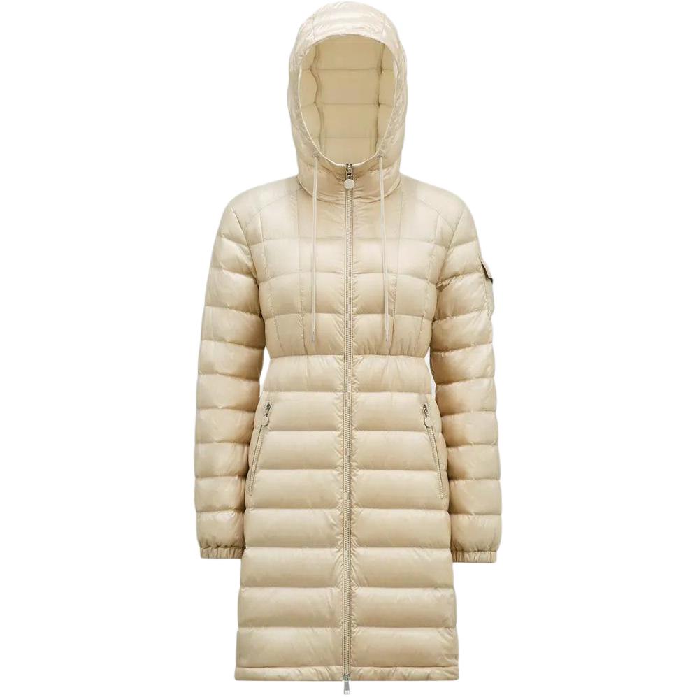 Женский пуховик Moncler (бежевый)