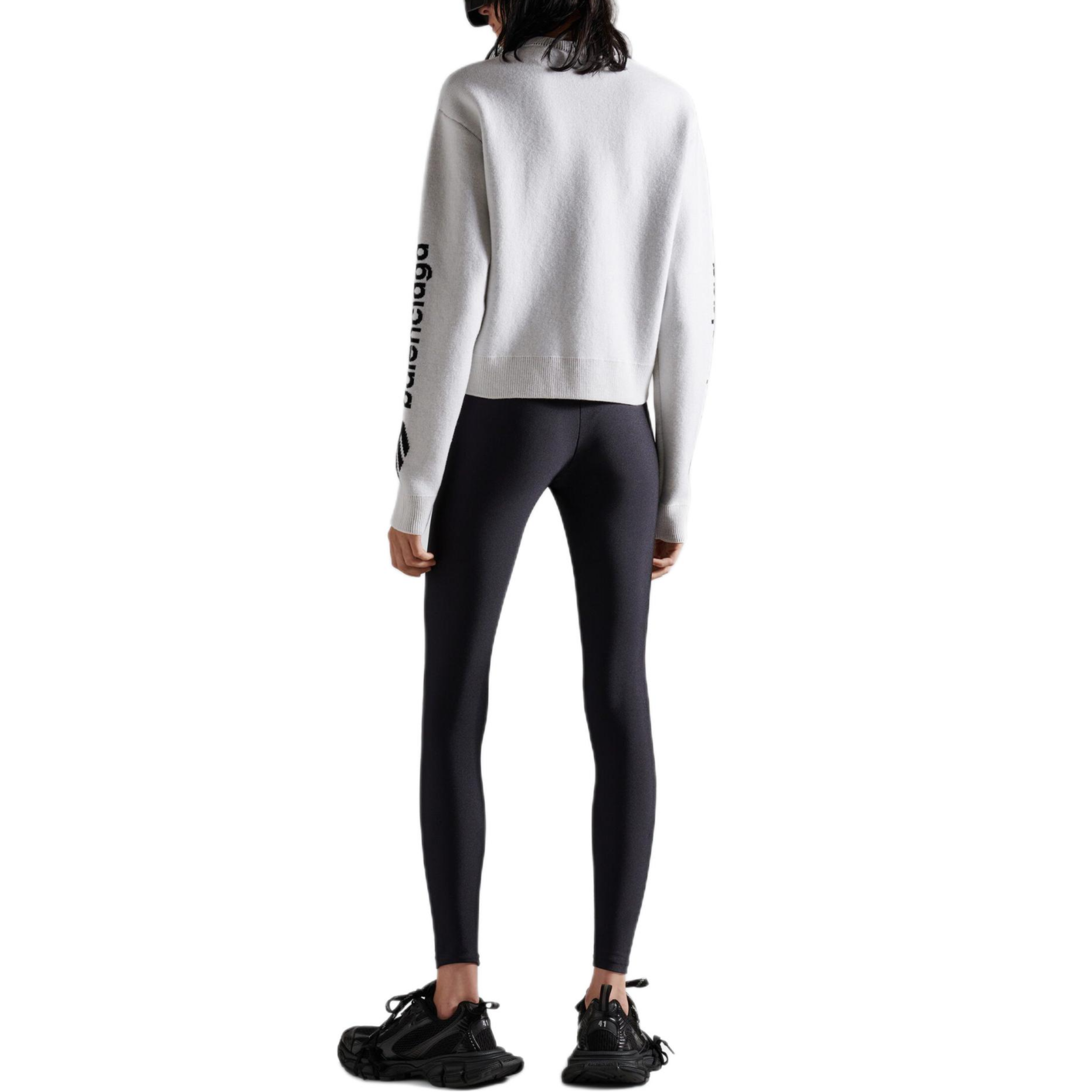 Женский свитер Balenciaga FW25 SKIWEAR (белый) — фото 7