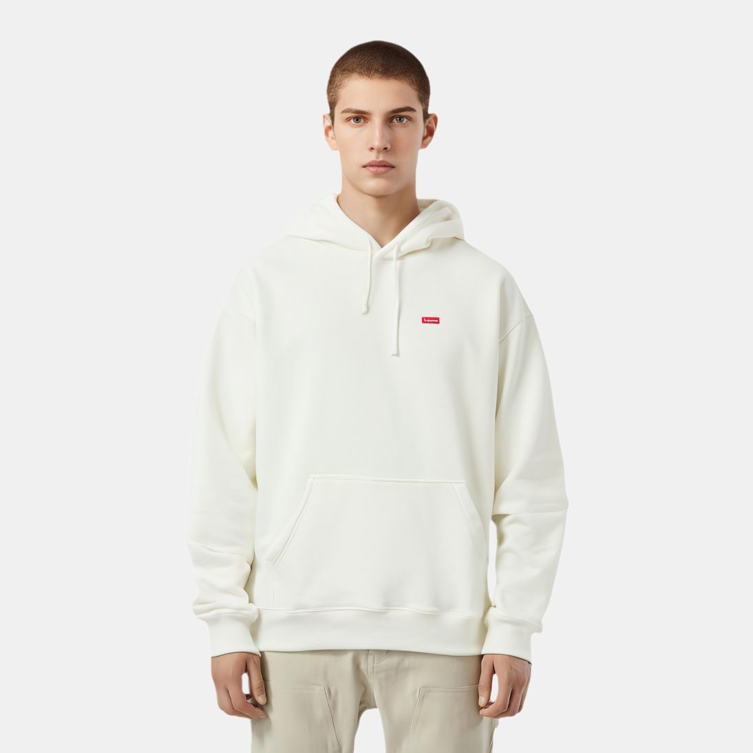 Худи Supreme Small Box Hooded Sweatshirt (коричневое) — фото 4