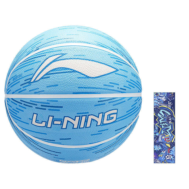 Li Ning Iridescent Collection Rubber Basketball Blue Green Size 7 Size 5 Ball Training Competition Unisex