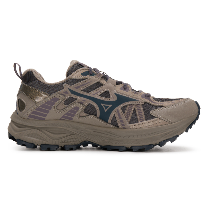 Mizuno Racer Trail Cushioning Breathable Lightweight Running Shoes Unisex Gray