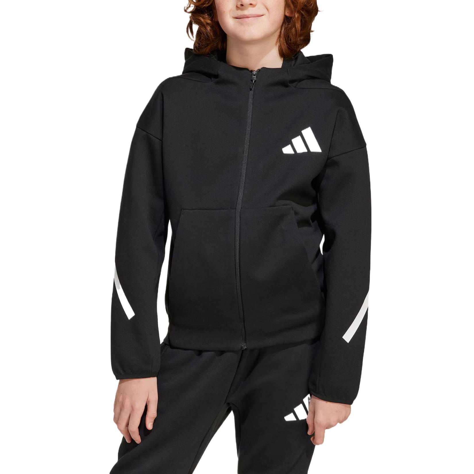 Куртка adidas (черно-белый) — фото 2